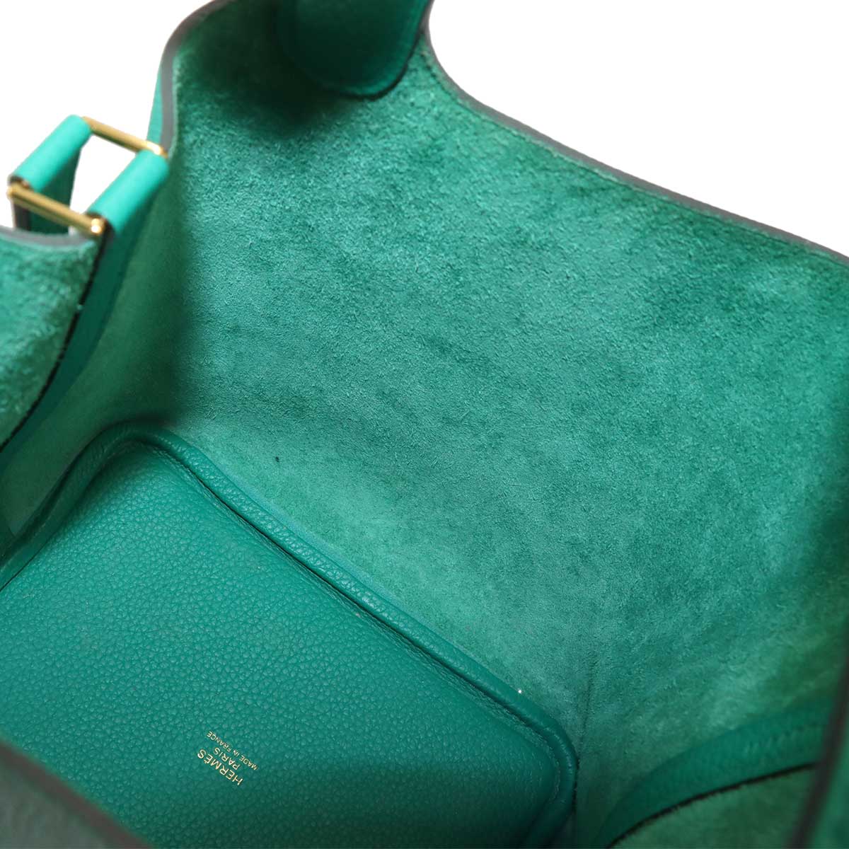 Picotin Lock 18 PM Hand Bag Taurillon Maurice Vert Jade Purse