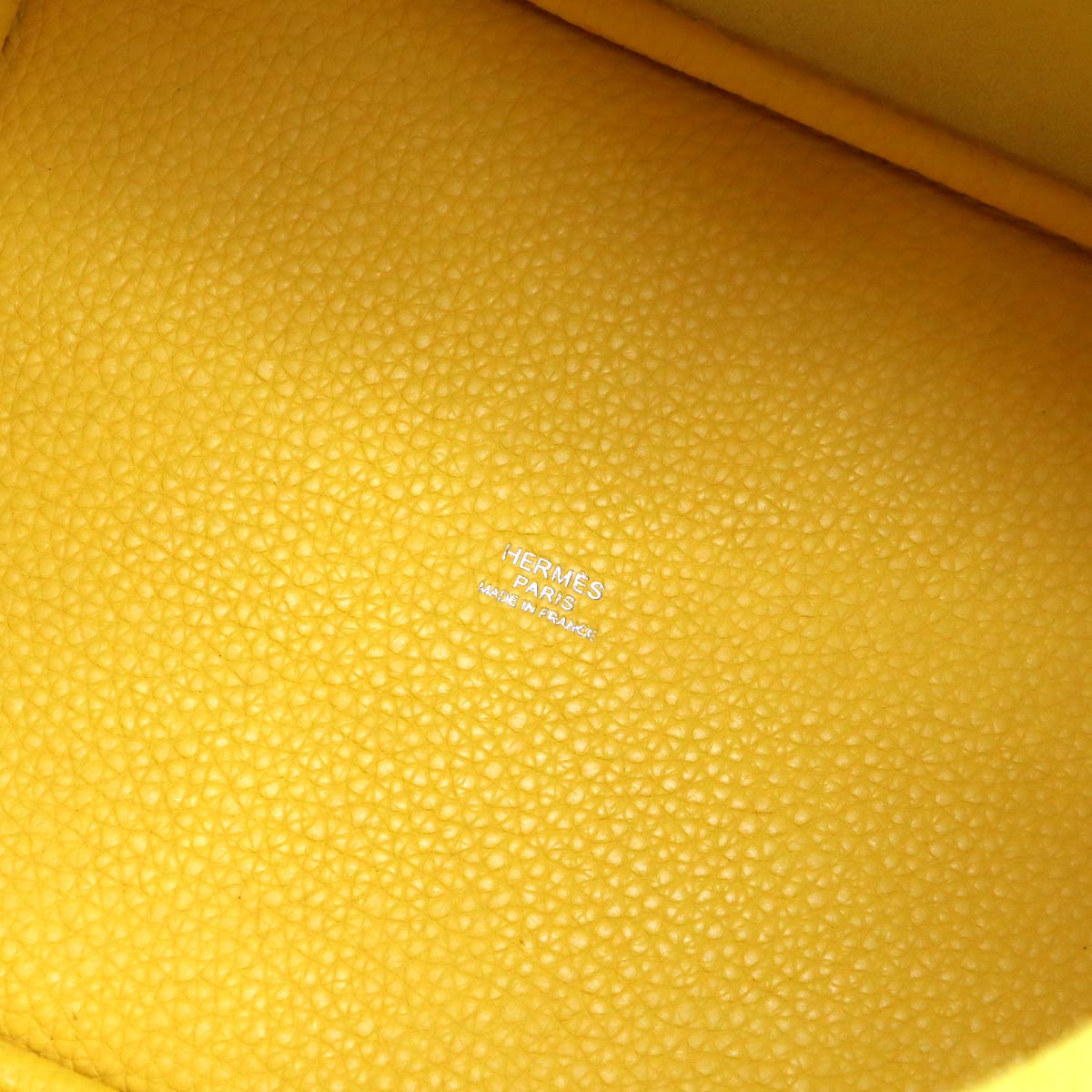 Picotin Lock MM Hand Bag Taurillon Clemence Jaune de Naples