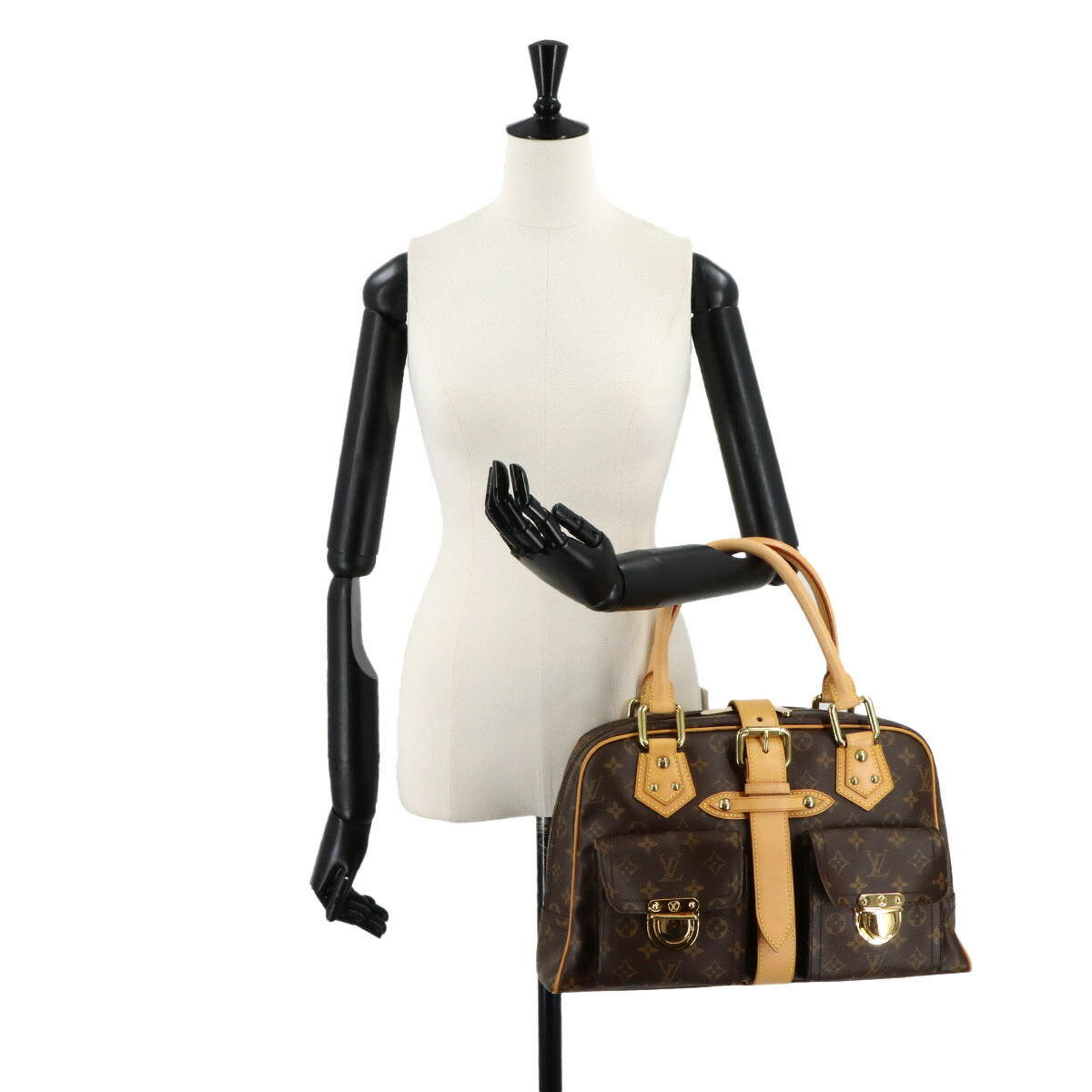 Monogram Manhattan GM Hand Bag Brown M40025 Purse