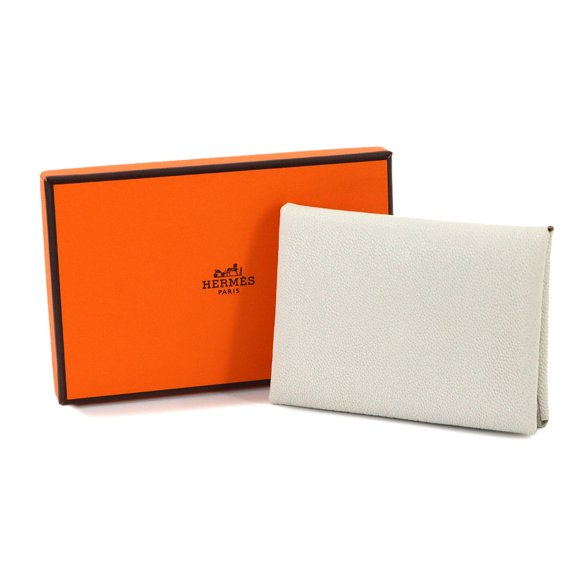 Calvi Duo Card Case Chevre Mushroom