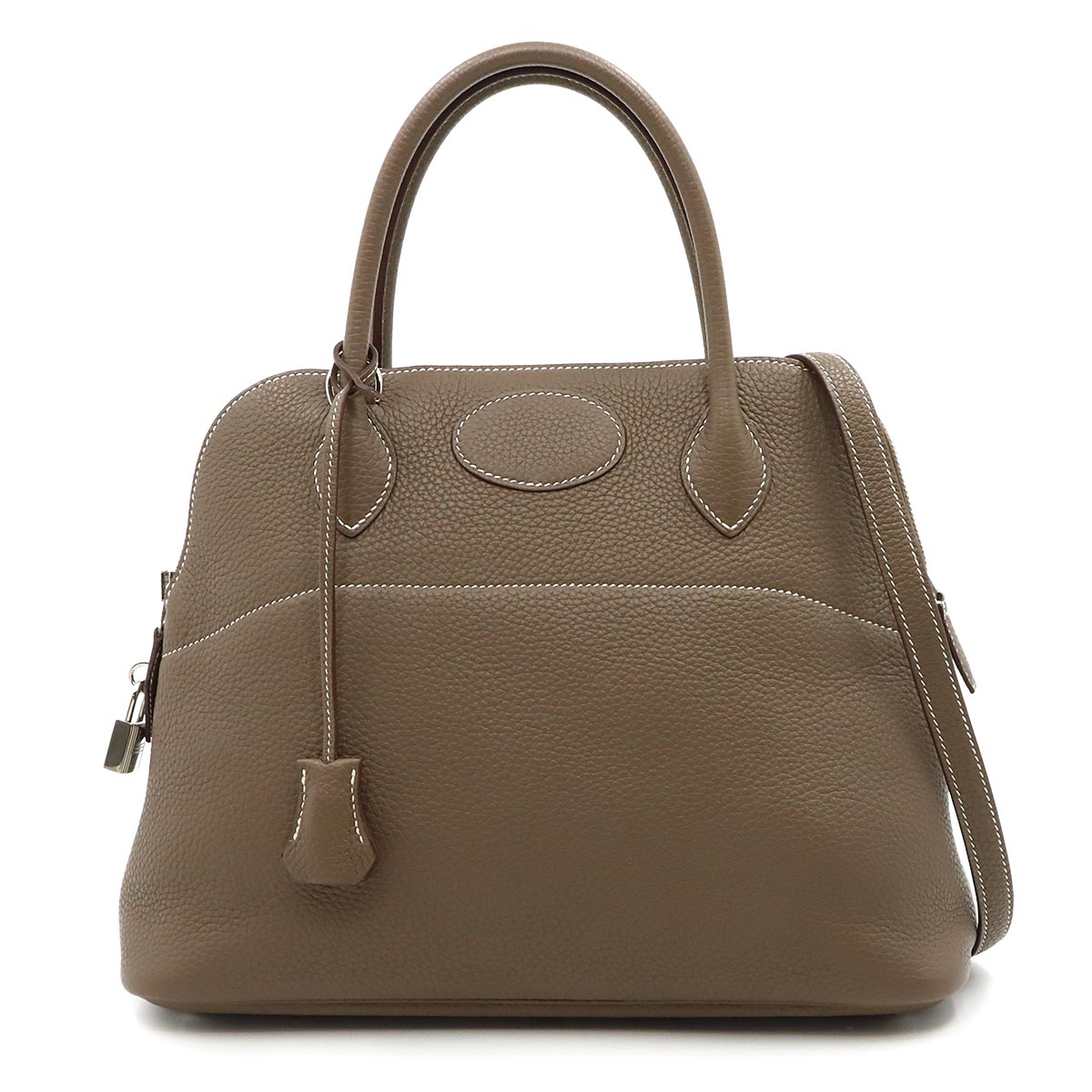 Bolide 31 2way Hand Shoulder Bag Taurillon Clemence Etoupe
