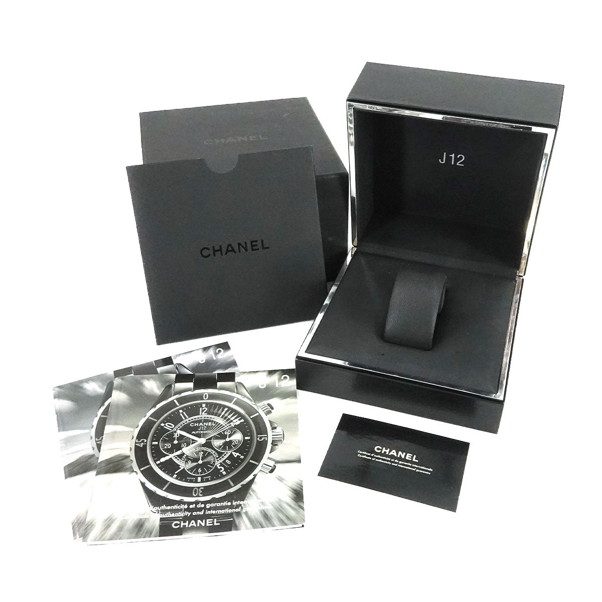 J12 33mm H0681 Ceramic Date Quartz Black Dial Ladies Watch