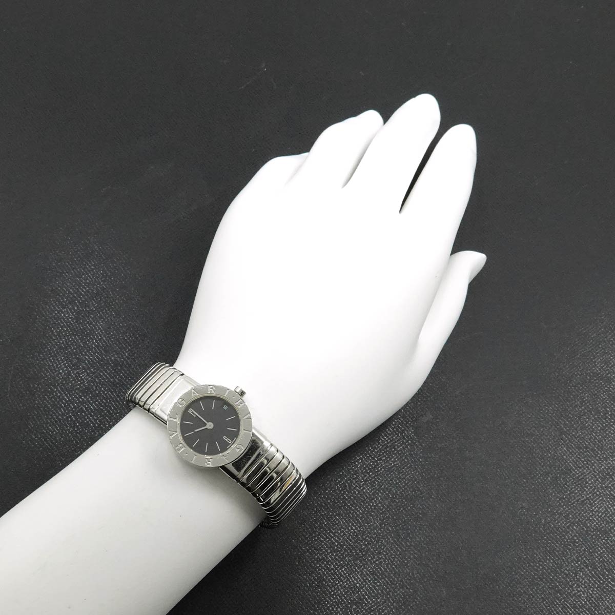 BVLGARIBVLGARI Tubogas BB232TS Black Dial Ladies