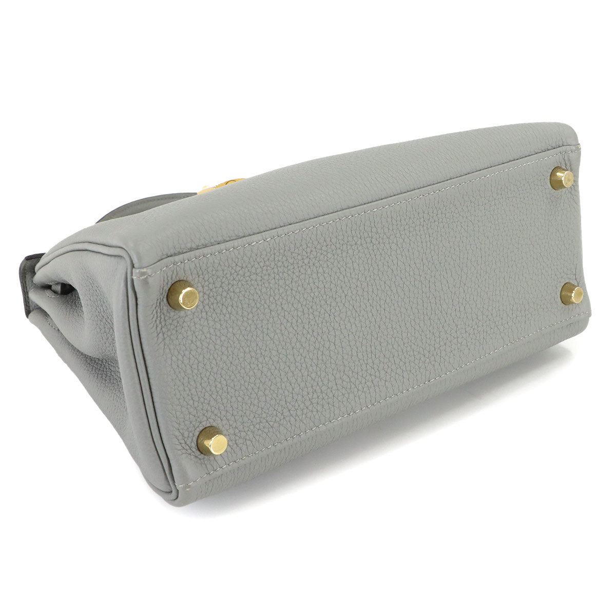Kelly 25 2way Hand Shoulder Bag Togo Gris Mouette