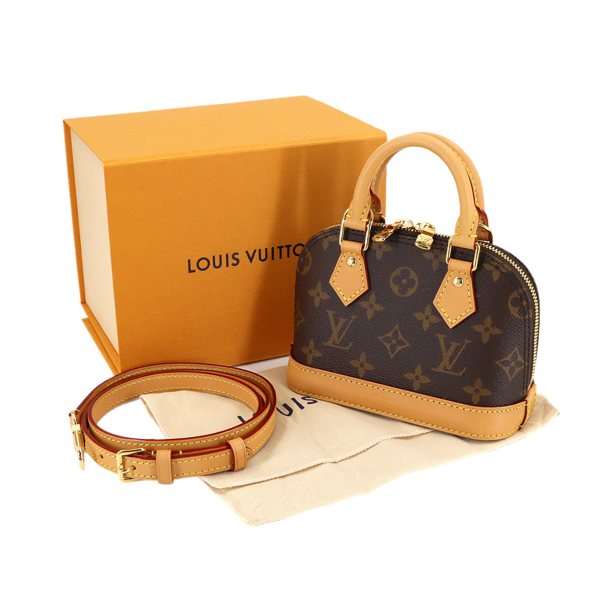 Monogram Nano Alma Hand Shoulder Bag M82717 Purse