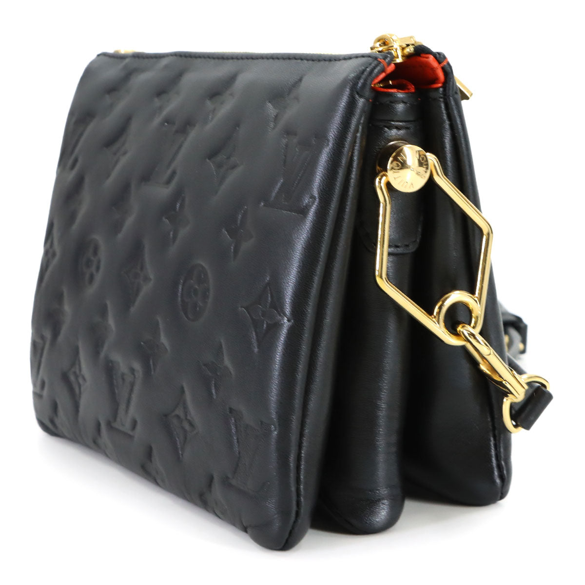 Coussin BB Shoulder Bag Leather Black M21259