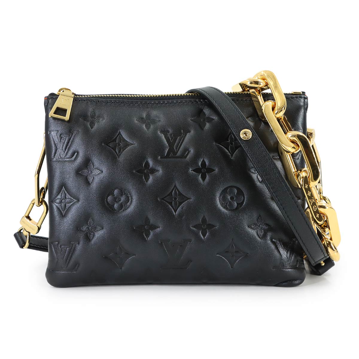 Coussin BB Shoulder Bag Leather Black M21259