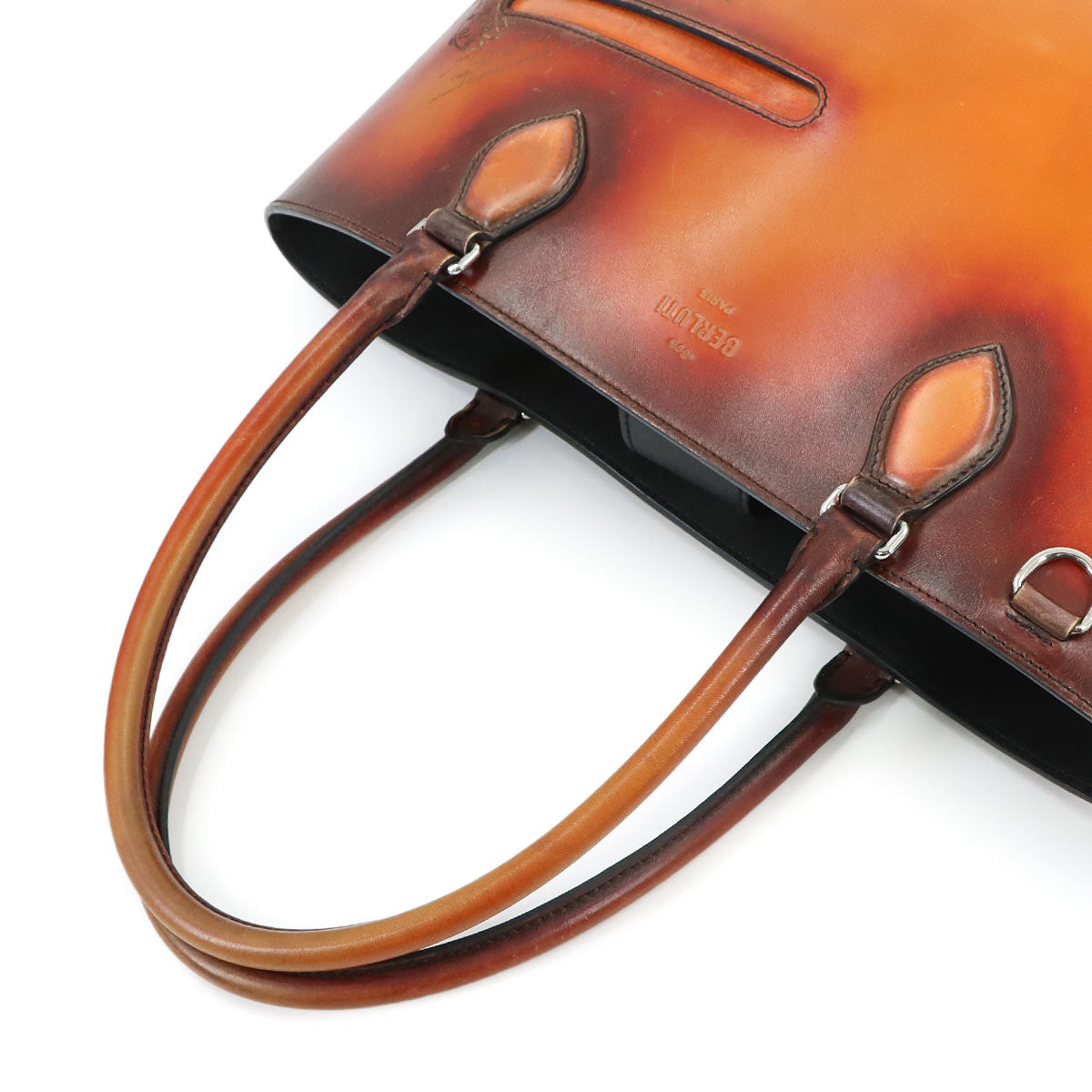 Calligraphy Toujours Tote Bag Venezia Leather Brown Purse