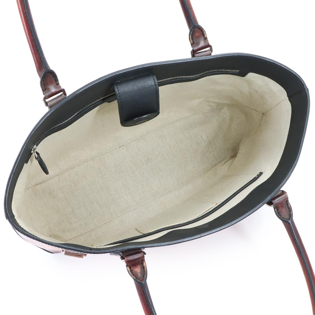 Calligraphy Toujours Tote Bag Venezia Leather Brown Purse