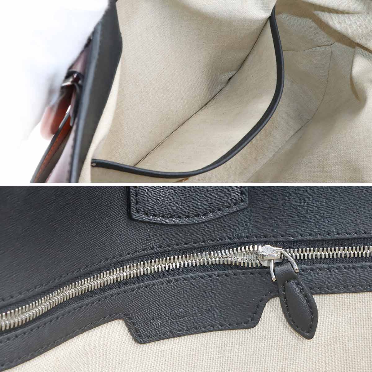 Calligraphy Toujours Tote Bag Venezia Leather Brown Purse