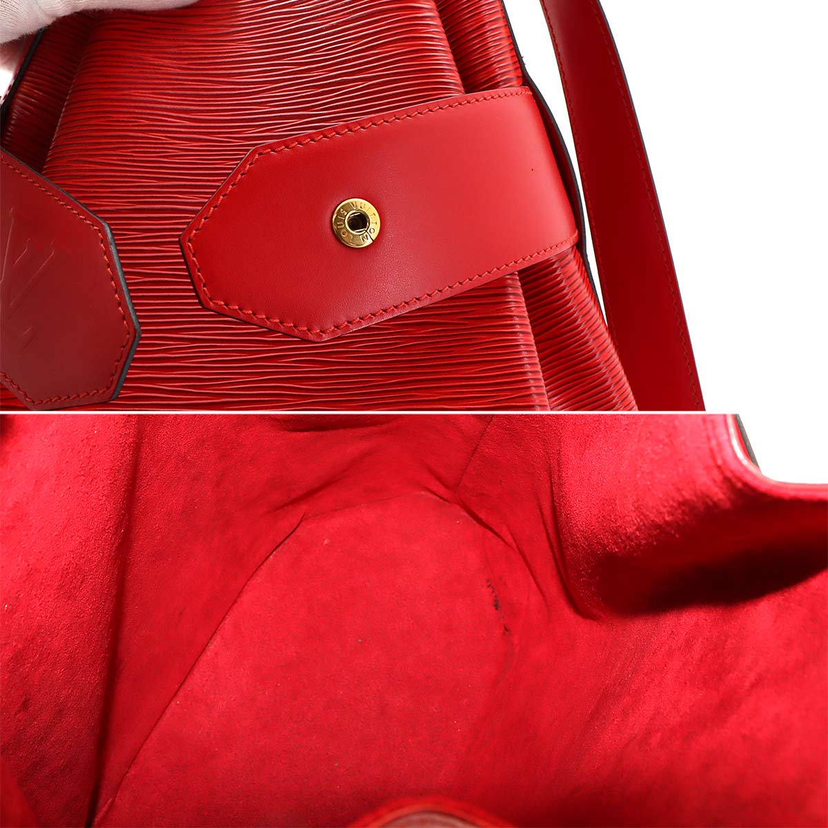 Epi Sac De Paule GM Shoulder Bag Leather Red M80197