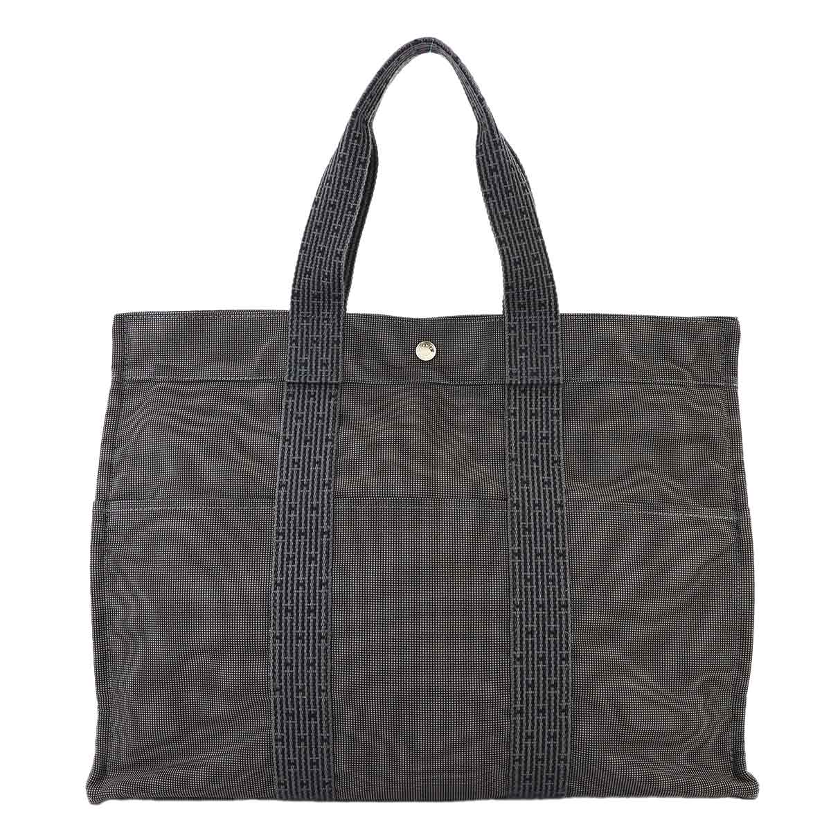 Herline Tote GM Bag Canvas Gray Purse