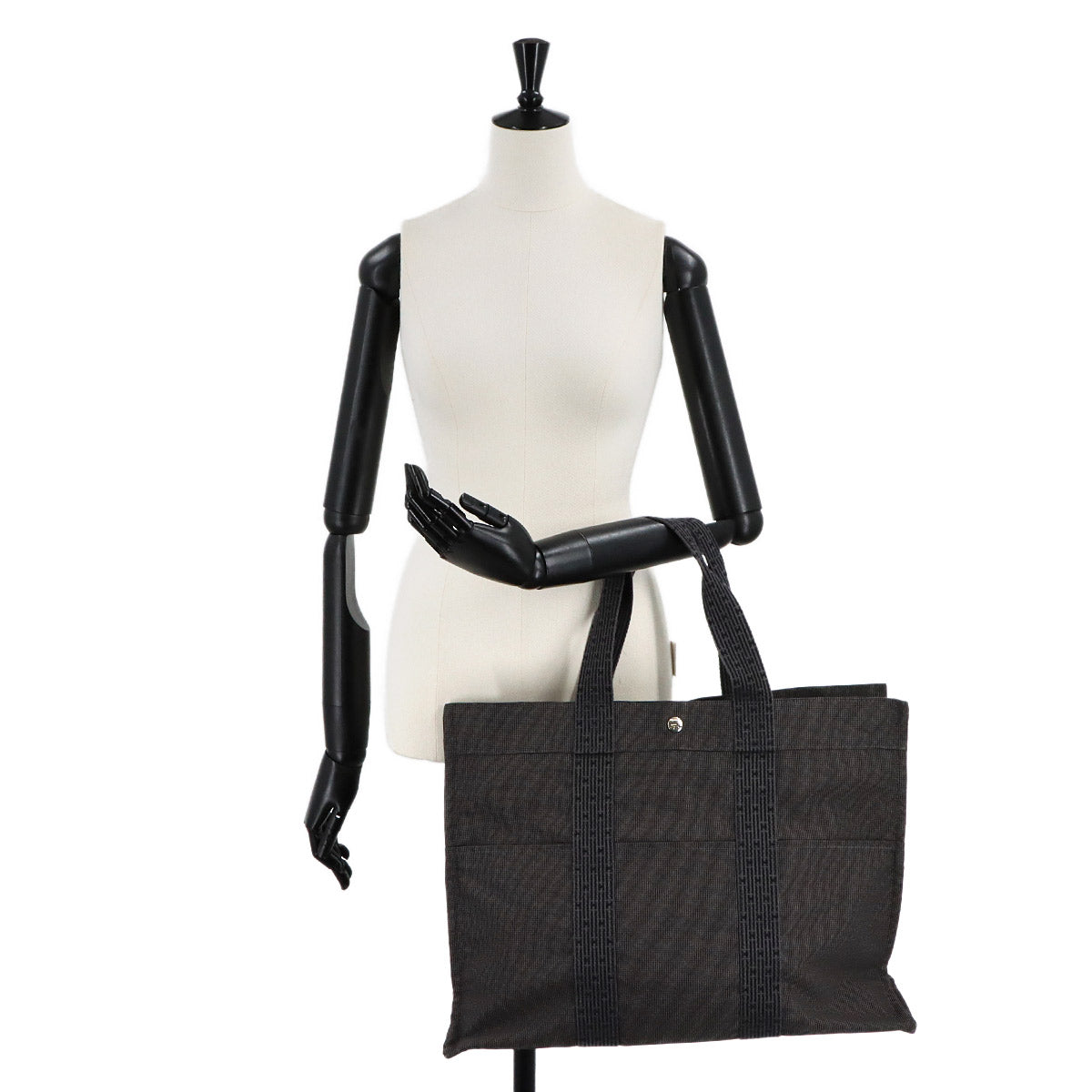 Herline Tote GM Bag Canvas Gray Purse