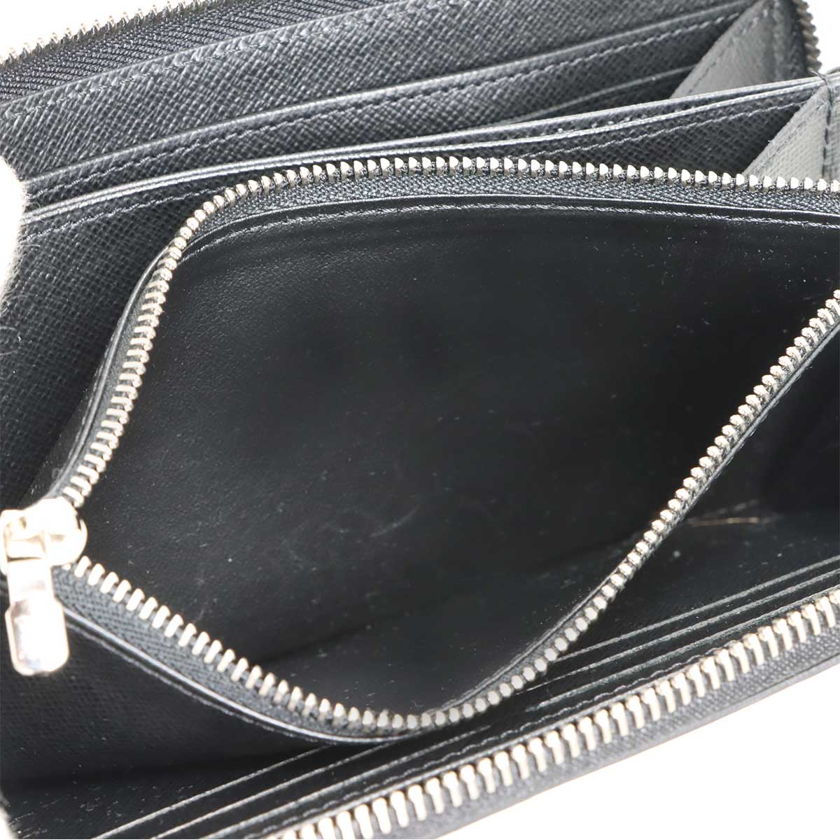 Epi Zippy Wallet Leather Noir M61857 Black