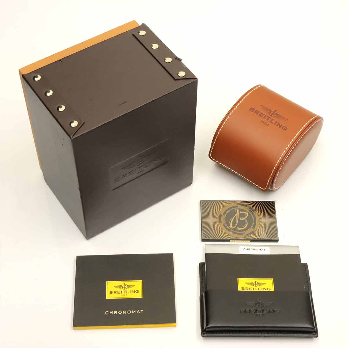 Chronomat 44 AB0110 Chronograph Date White Shell Dial Mens