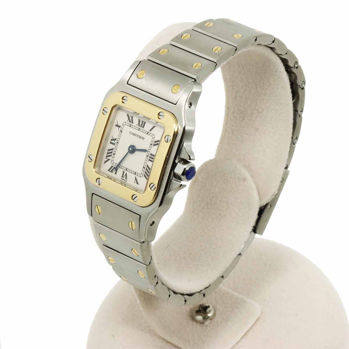 Santos Galbee W20012C4 750 YG Cream Dial Ladies Watch