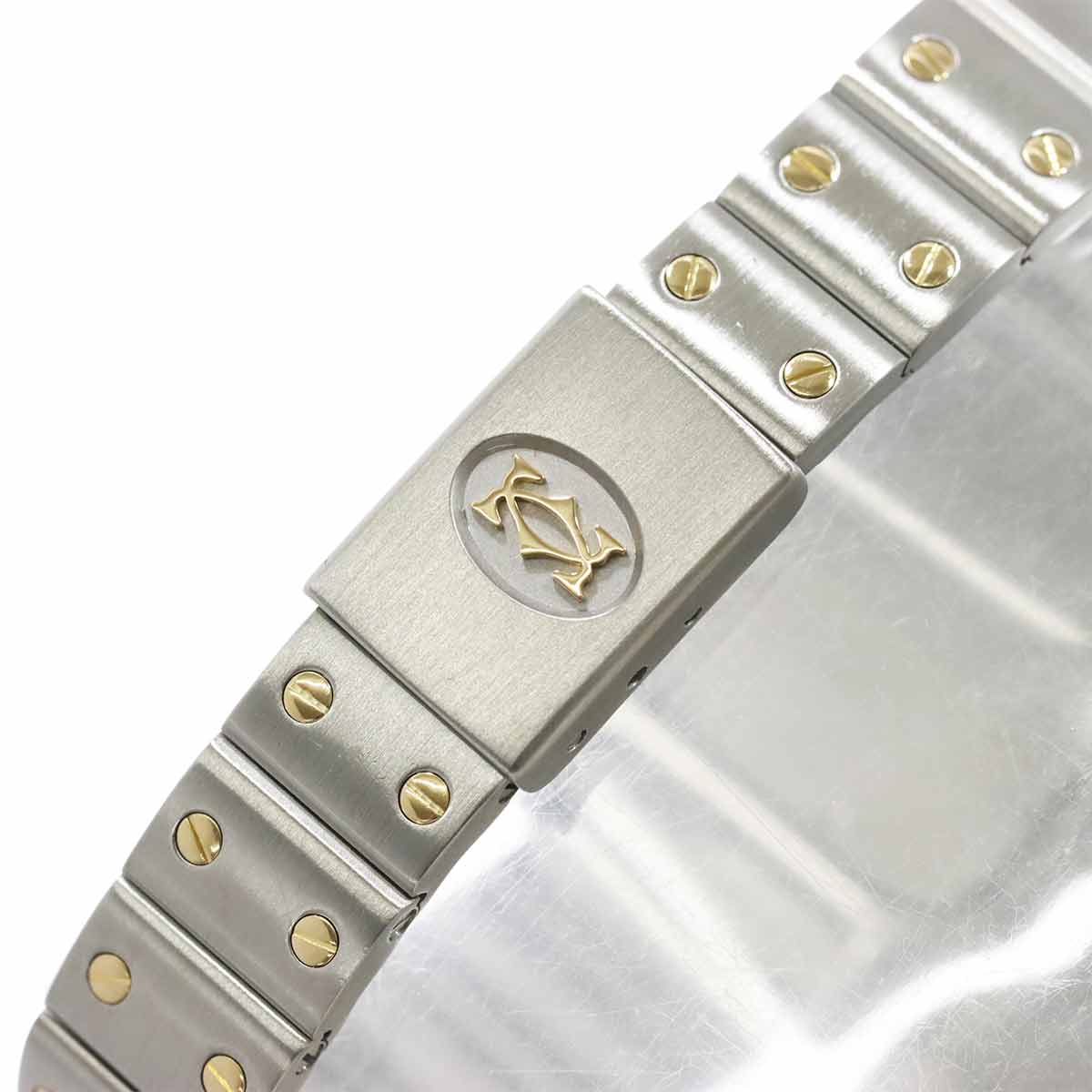 Santos Galbee W20012C4 750 YG Cream Dial Ladies Watch
