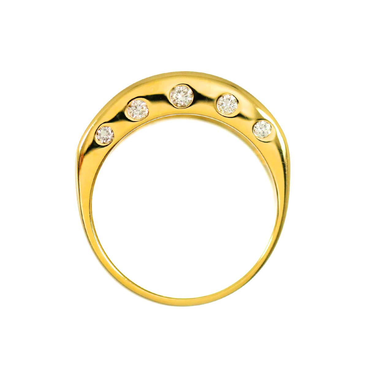Sapphire 3.13ct Diamond Ring 18K Yellow Gold 750 size5.5-5.75(US)