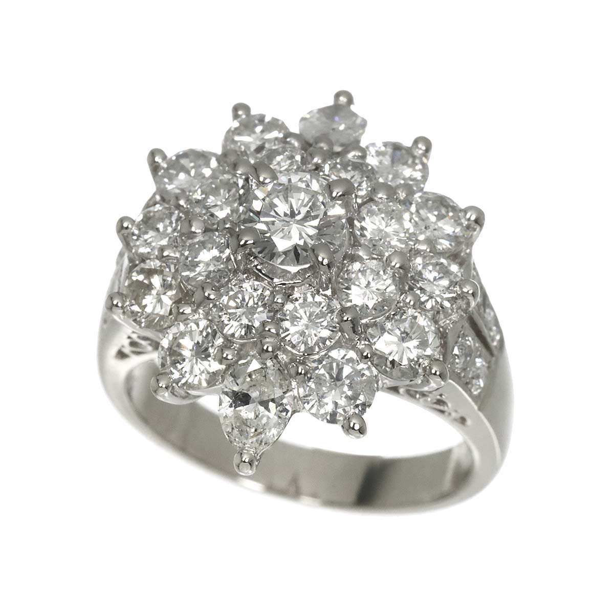 Diamond 0.39ct/2.64ct Ring Pt Platinum size6(US)