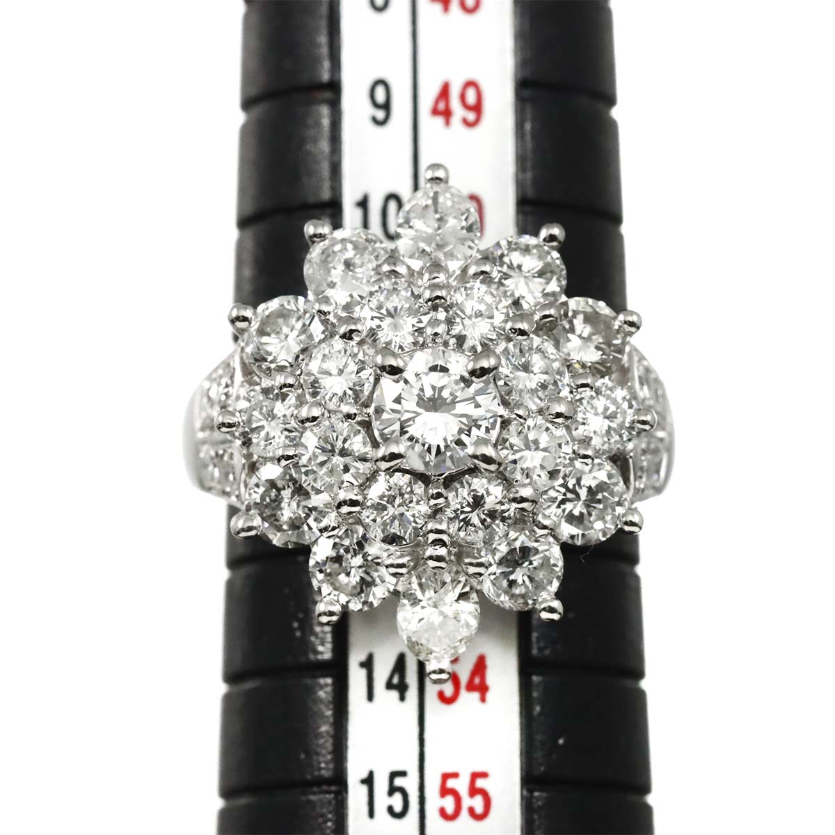 Diamond 0.39ct/2.64ct Ring Pt Platinum size6(US)