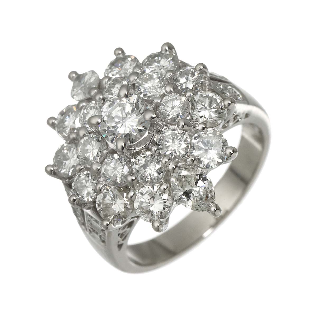 Diamond 0.39ct/2.64ct Ring Pt Platinum size6(US)