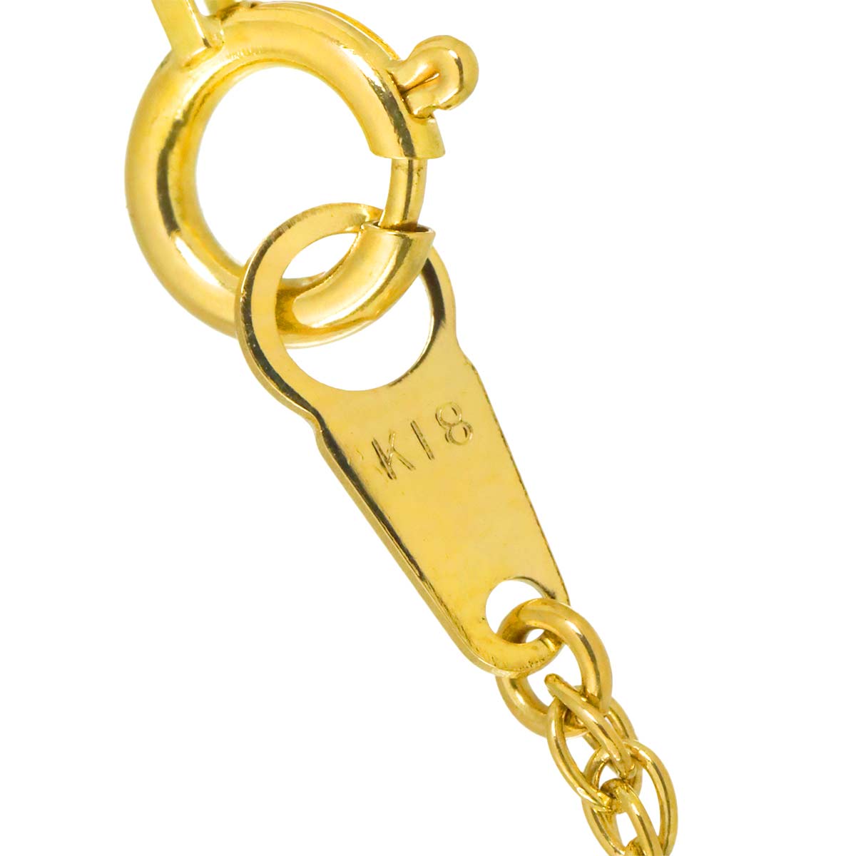 Diamond 1.08ct Necklace 18K YG Yellow Gold 750