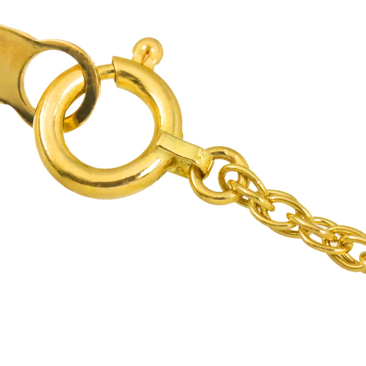 Diamond 1.08ct Necklace 18K YG Yellow Gold 750
