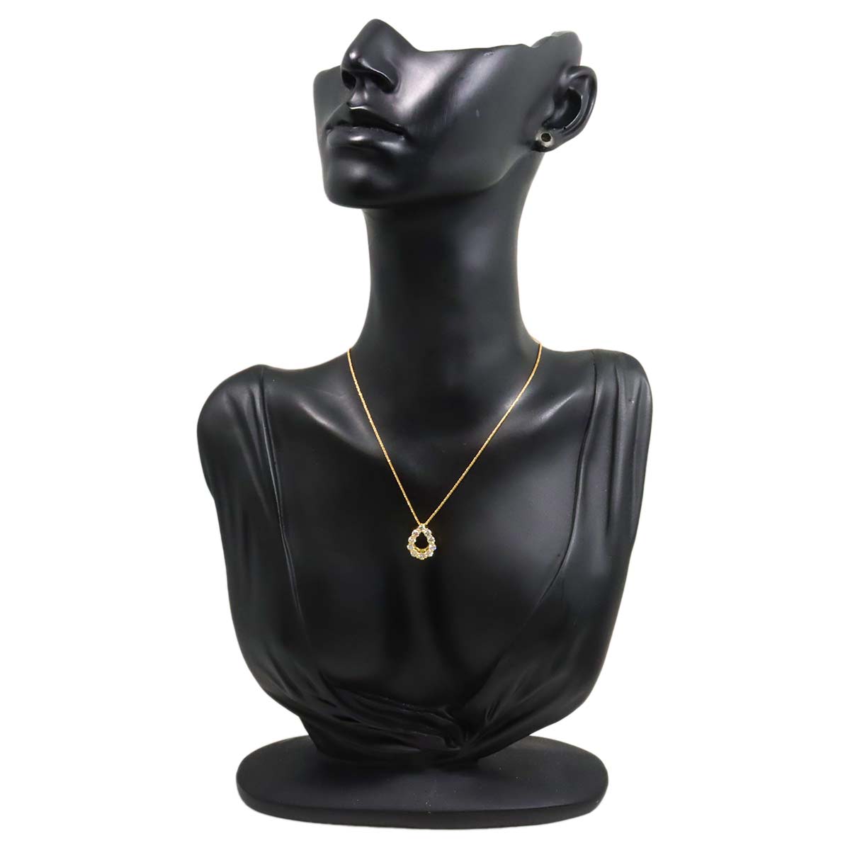 Diamond 0.856ct Necklace 18K YG Yellow Gold 750