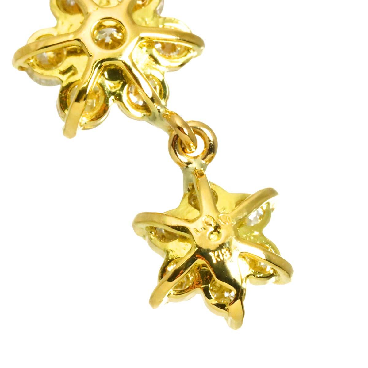 Diamond 1.00ct Necklace 18K YG Yellow Gold 750