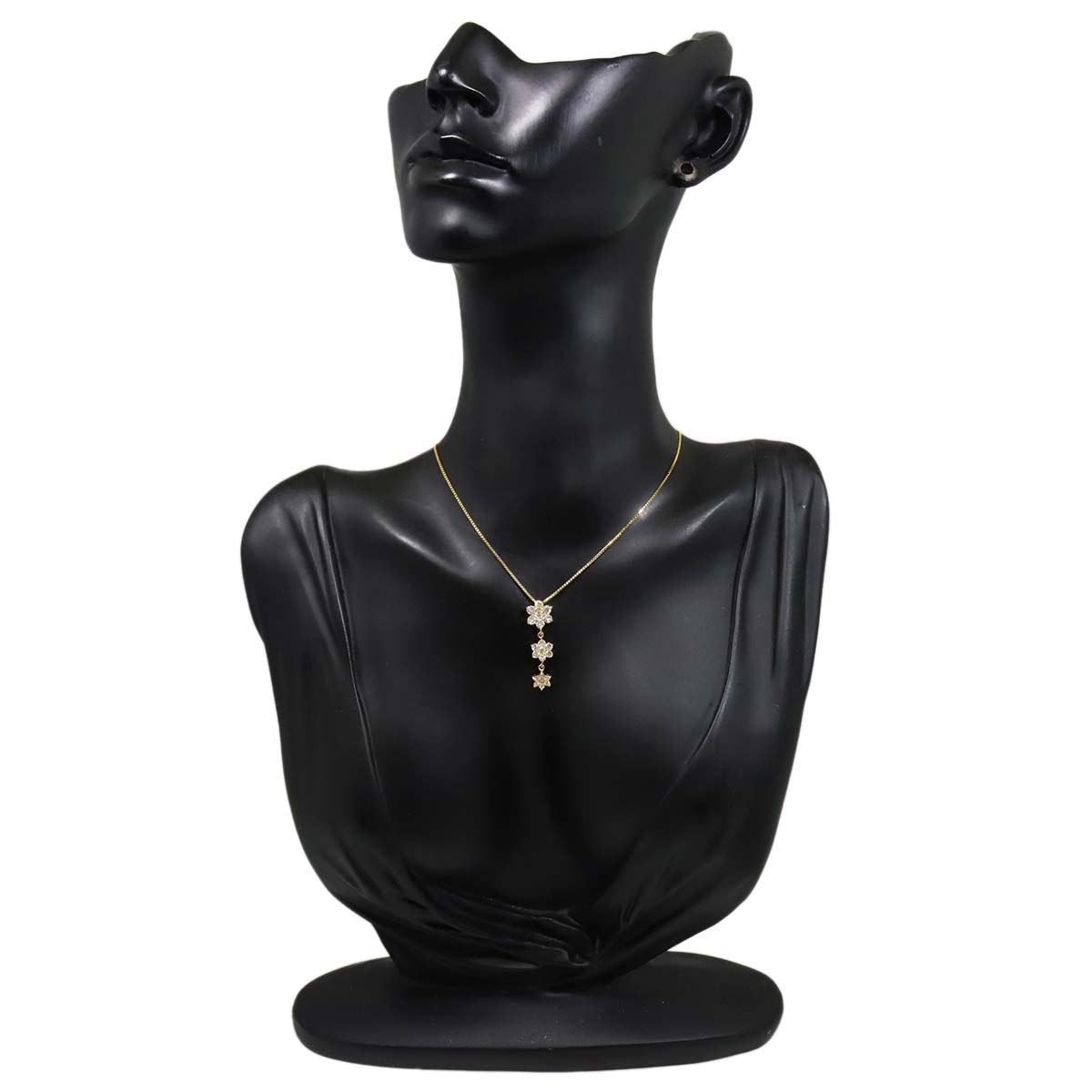 Diamond 1.00ct Necklace 18K YG Yellow Gold 750