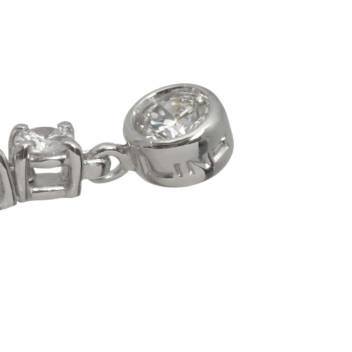 Diamond 1.00ct Earrings Pierced 18K K18 WG 750