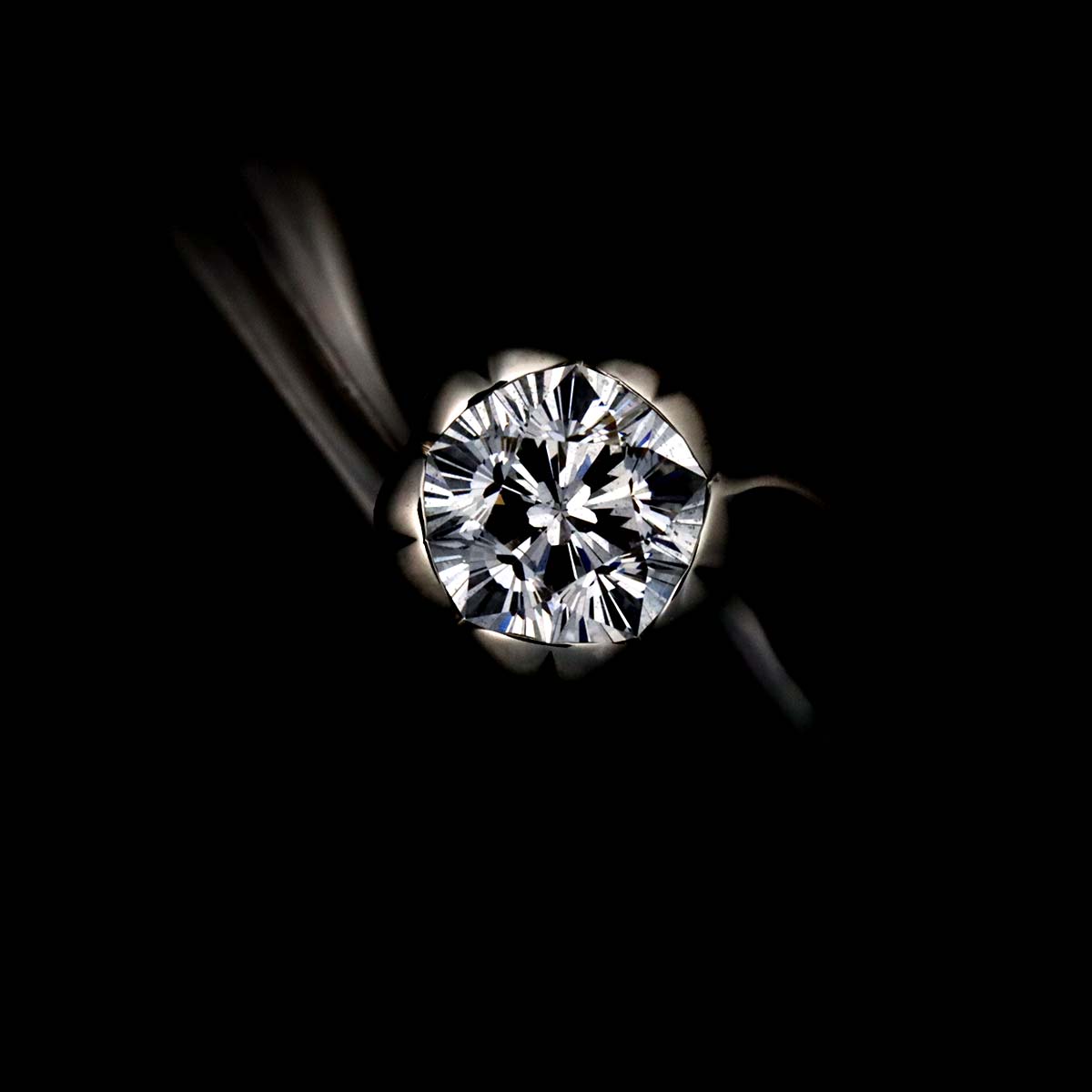 Diamond 0.208ct E/IF Ring Pt Platinum size4-4.5(US)