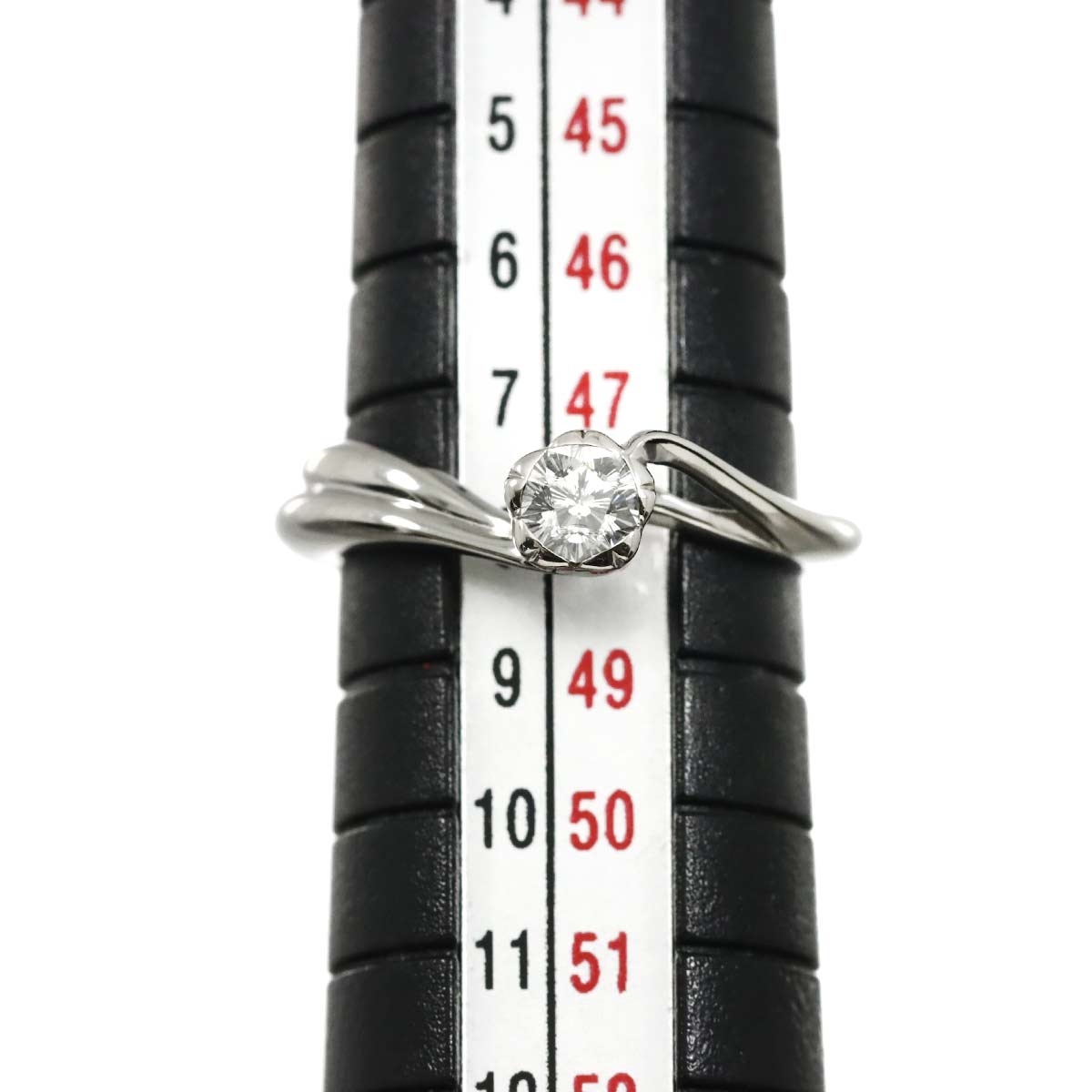 Diamond 0.208ct E/IF Ring Pt Platinum size4-4.5(US)