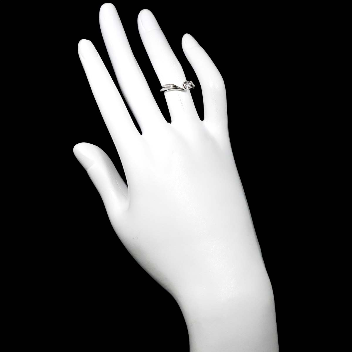 Diamond 0.208ct E/IF Ring Pt Platinum size4-4.5(US)