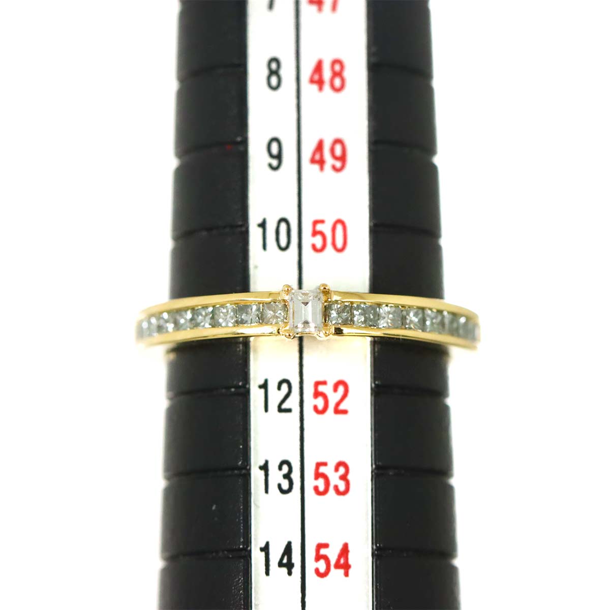 Diamond 0.40ct Ring 18K YG Yellow Gold 750 Size5.5-5.75(US)