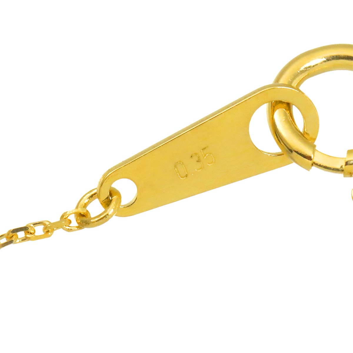 Diamond 0.35ct Necklace 18K YG Yellow Gold 750