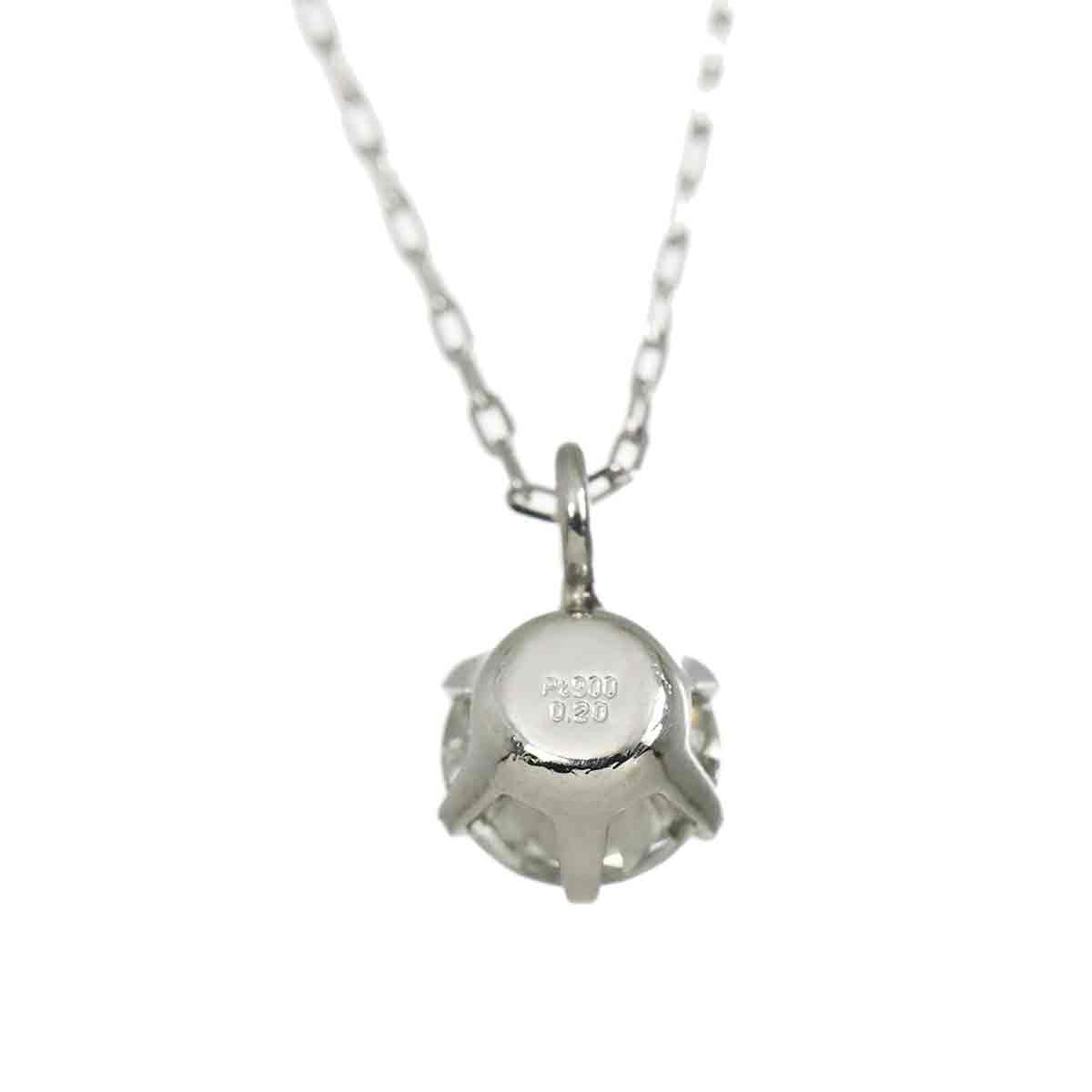 Diamond 0.20ct Necklace Pt Platinum