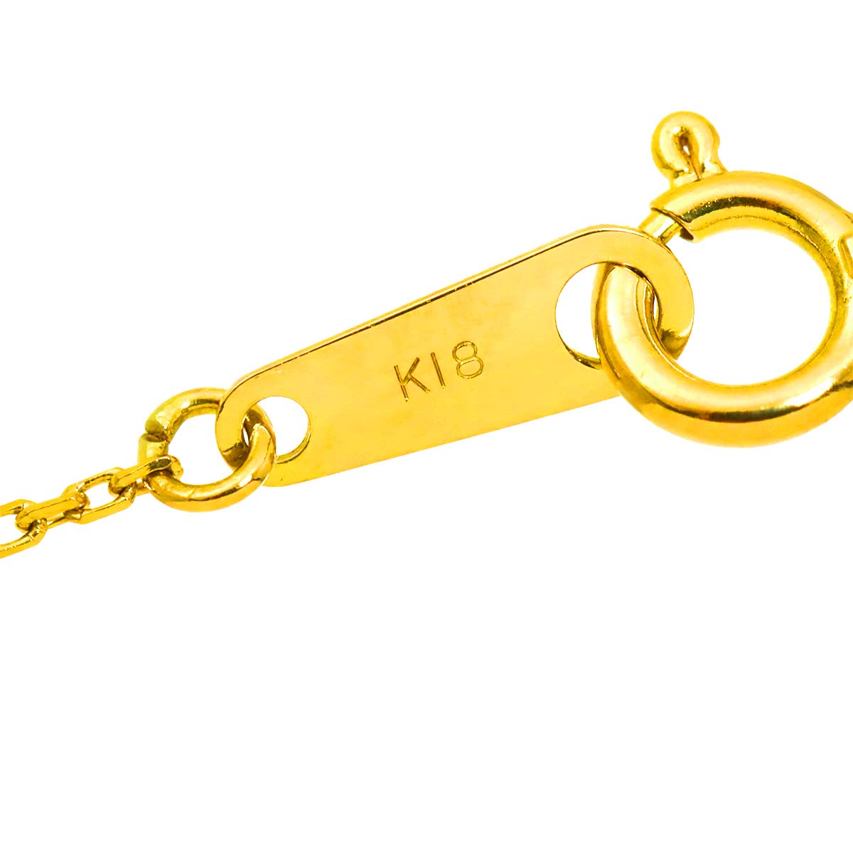 Diamond 0.35ct Necklace 18K YG Yellow Gold 750