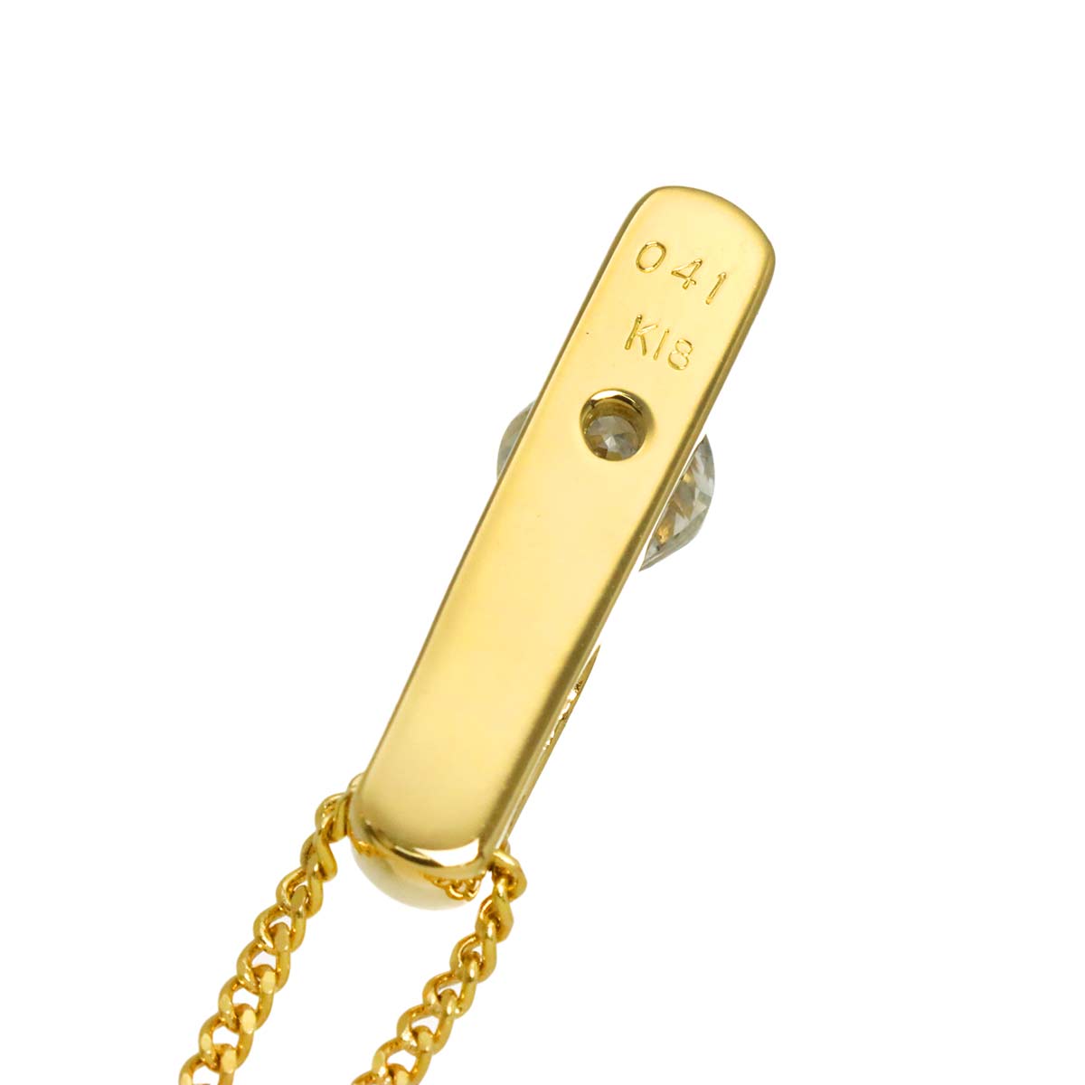 Diamond 0.41ct Necklace 18K YG Yellow Gold 750
