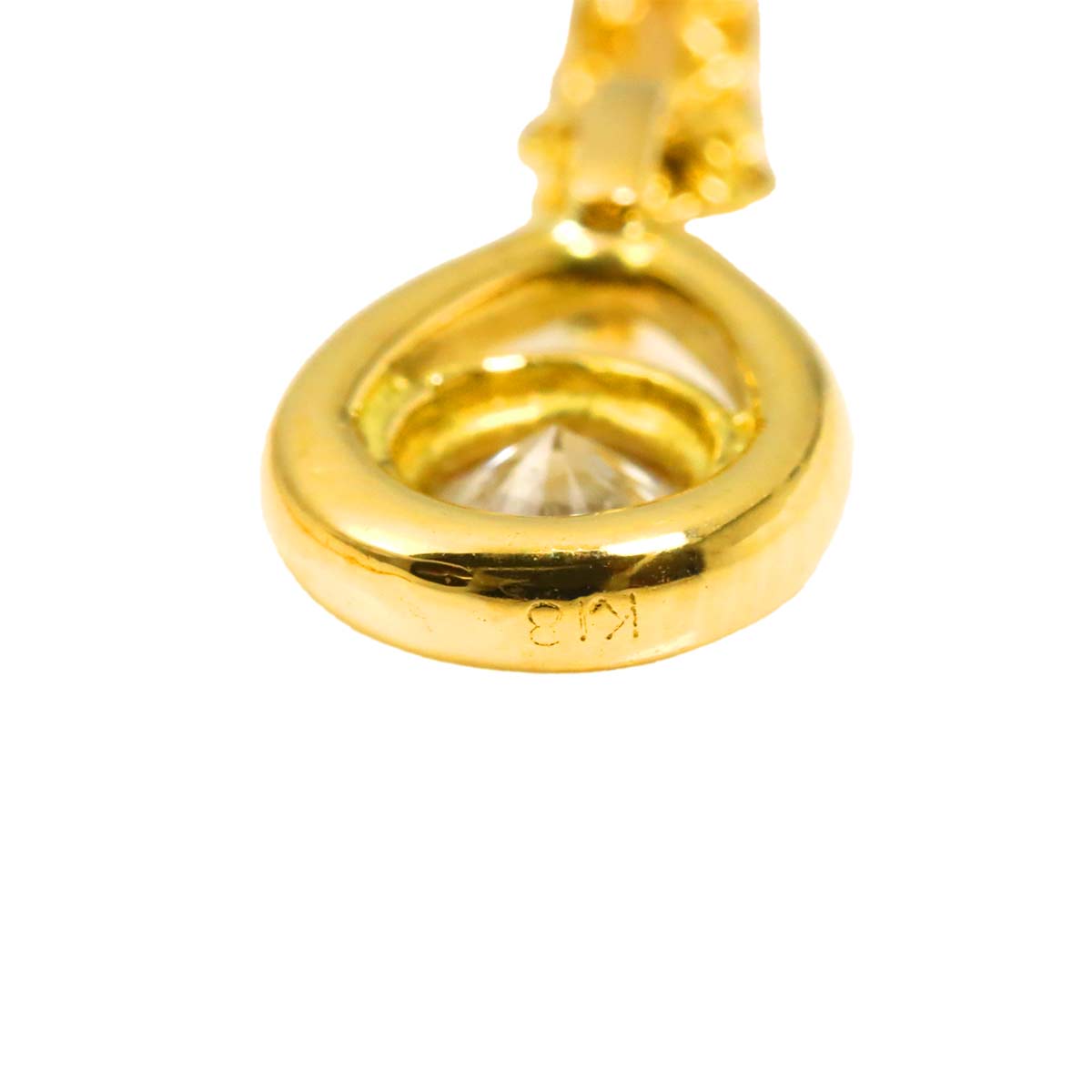Diamond 0.33ct Necklace 18K YG Yellow Gold 750