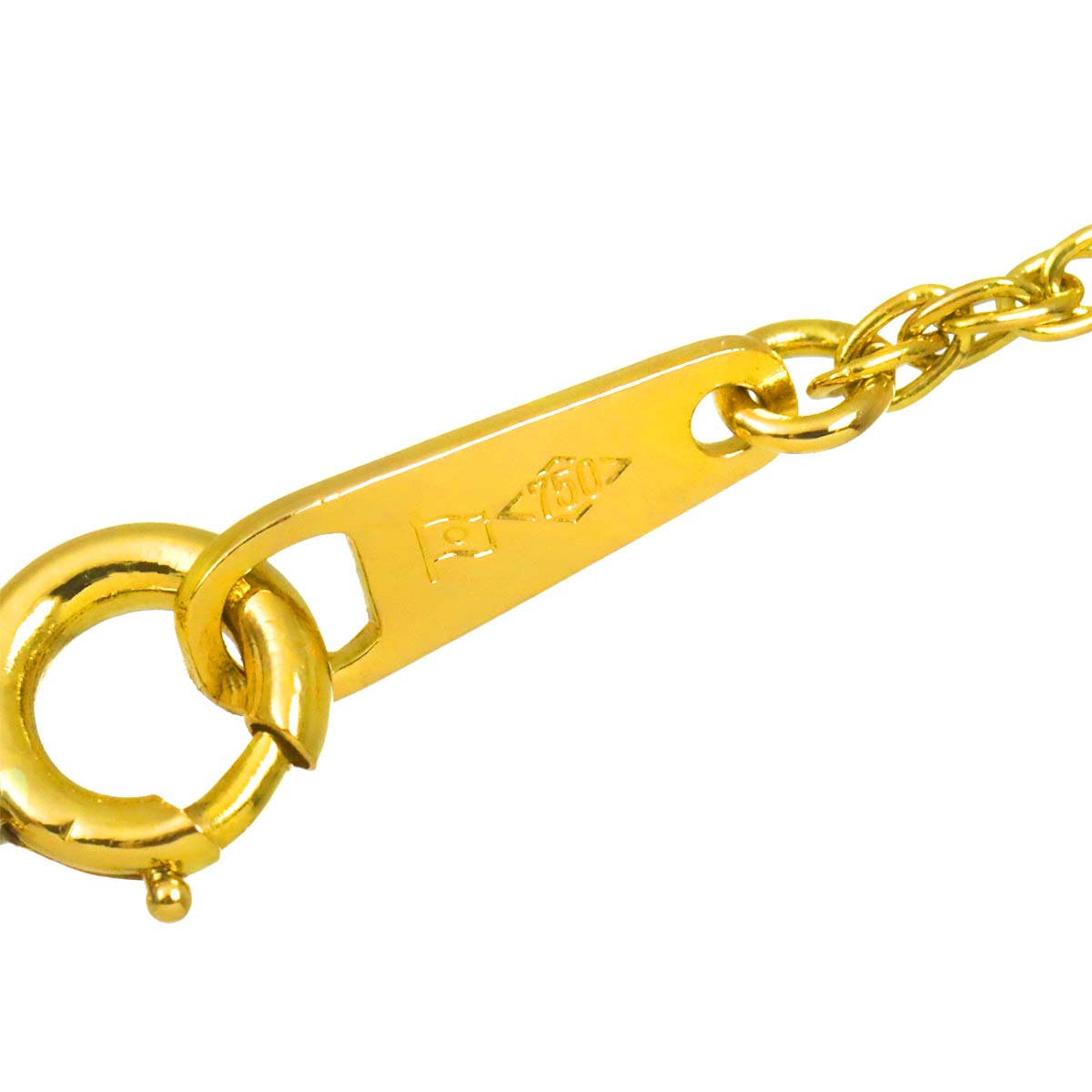 Diamond 0.33ct Necklace 18K YG Yellow Gold 750