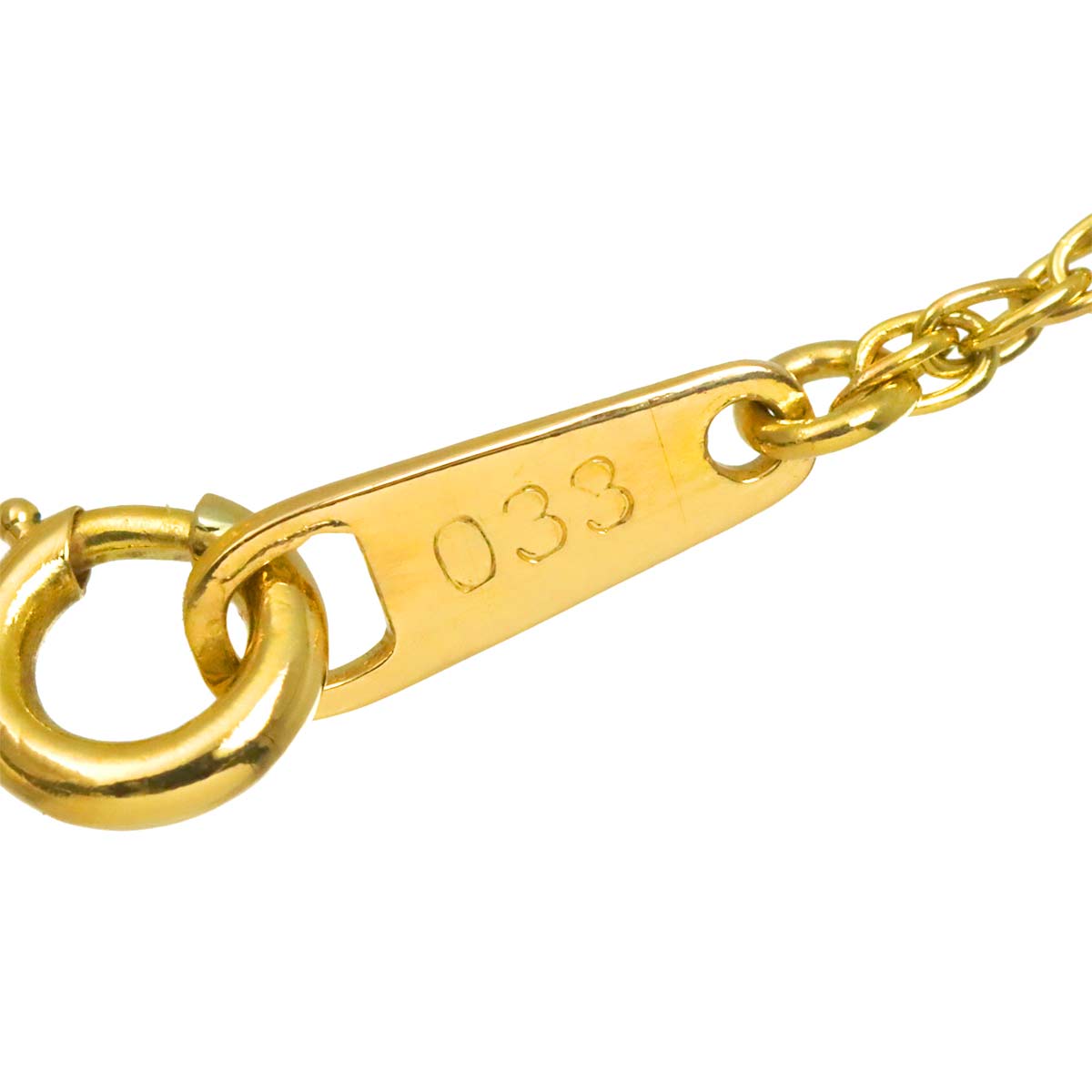 Diamond 0.33ct Necklace 18K YG Yellow Gold 750