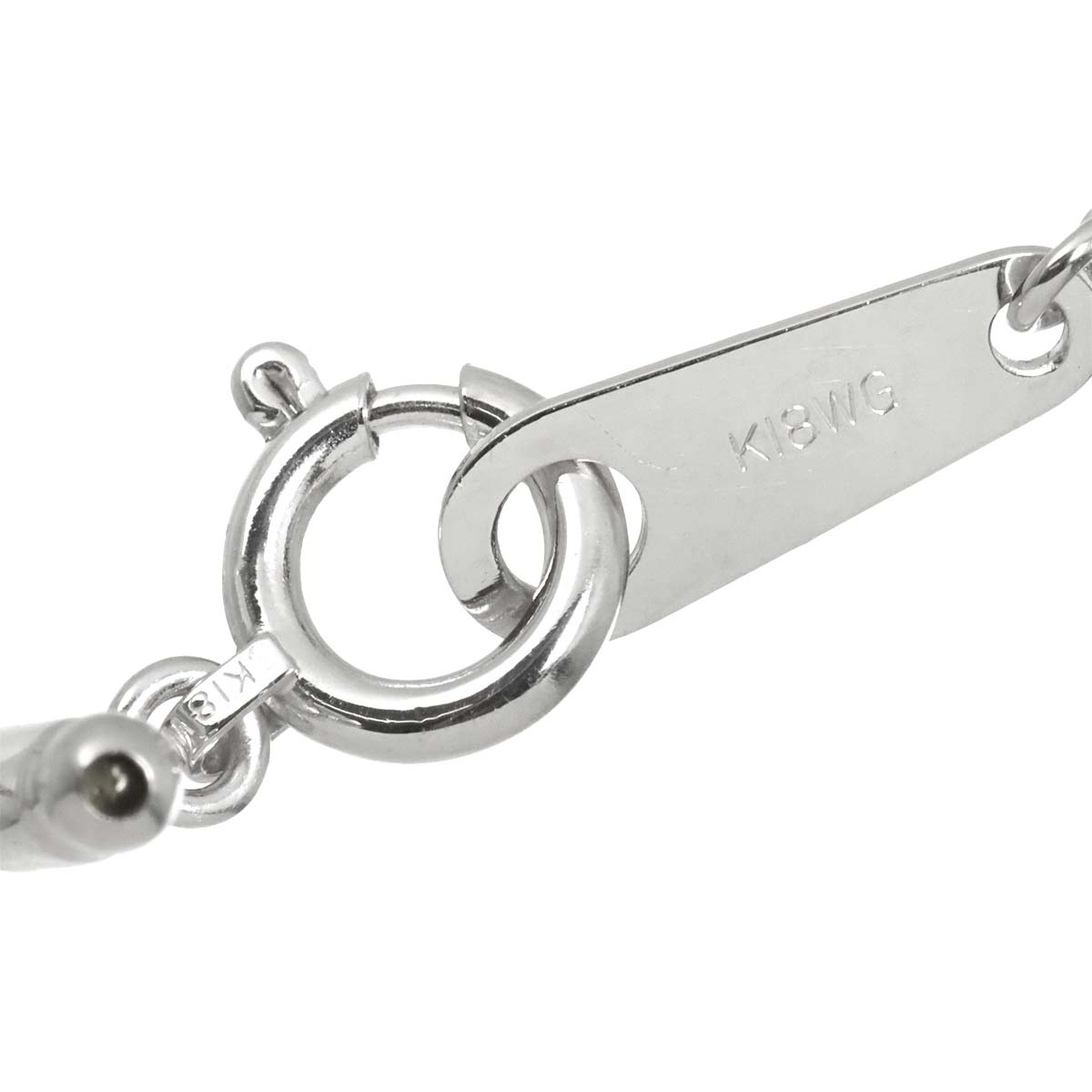Diamond 0.66/0.06ct Necklace 18K WG White Gold 750