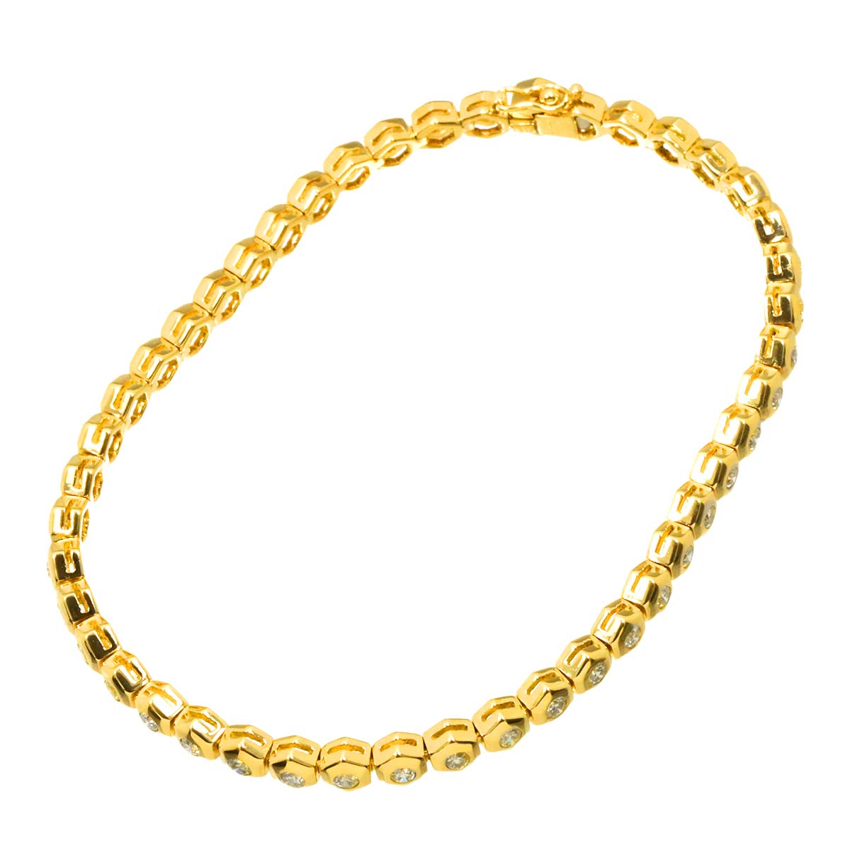 Diamond 1.50ct Bracelet K18 YG Yellow Gold 750