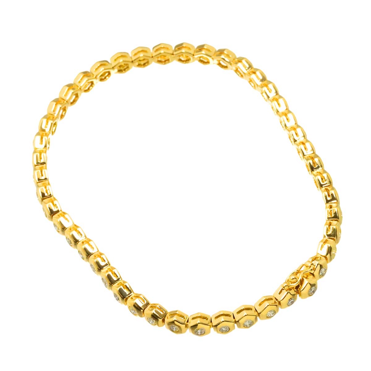 Diamond 1.50ct Bracelet K18 YG Yellow Gold 750