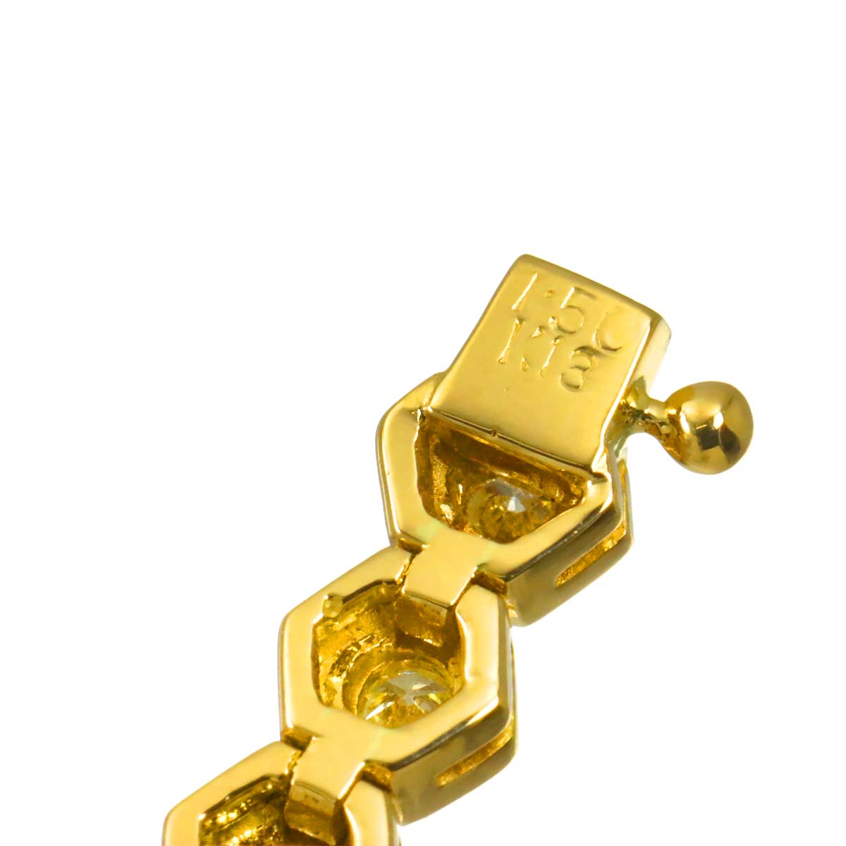 Diamond 1.50ct Bracelet K18 YG Yellow Gold 750