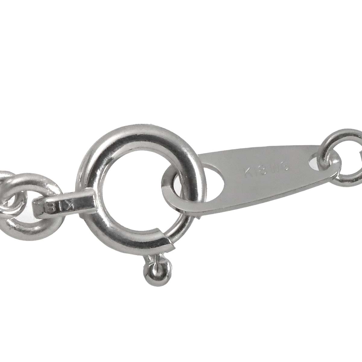 Diamond 1.00ct Necklace 18K WG White Gold 750