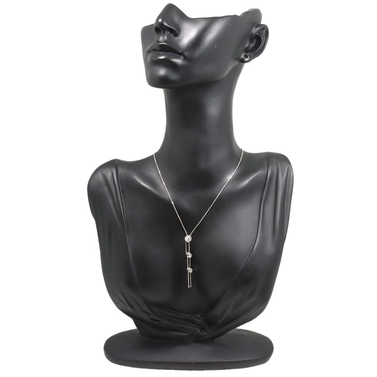 Trilogy Diamond 0.55ct Necklace 18K WG 750
