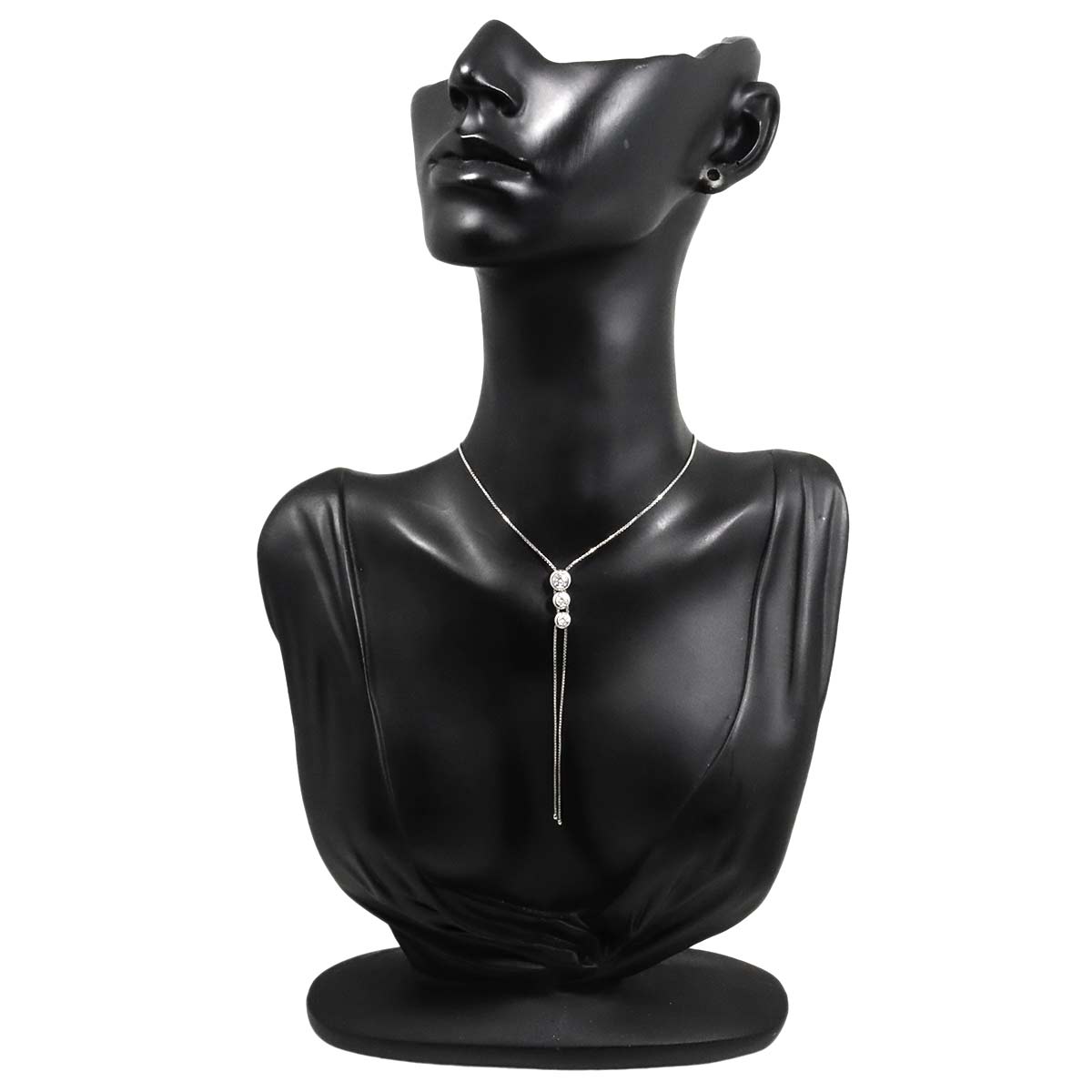 Trilogy Diamond 0.55ct Necklace 18K WG 750
