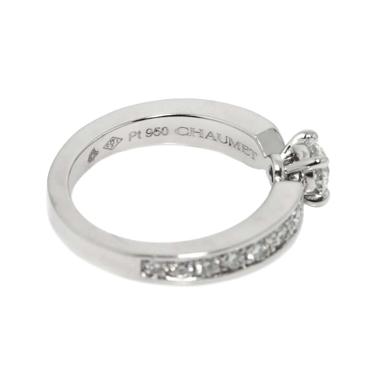 Liens Diamond 0.34ct E/VS1/3EX Ring Pt size4(US)